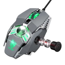 ماوس ألعاب تي وولف V10 – 7 أزرار سلكي فضي T-WOLF V10 Gaming Mouse - 7 Buttons - Wired - Silver