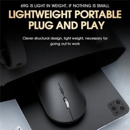 ماوس تي وولف X2 – 3 أزرار وضع مزدوج فضي T-WOLF X2 Mouse - 3 Buttons - Dual Mode - Silver