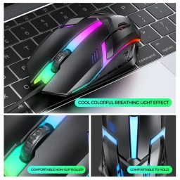طقم ألعاب تي وولف TF240 RGB – كيبورد وماوس وسماعة وماوس باد T WOLF TF240 Gaming Combo RGB Keyboard, Mouse, Headset & Mousepad Set TF240