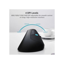 ماوس رابو EV250 اللاسلكي العمودي المريح - أسود mouse