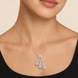 قلادة نسائيه من الفضة الايطاليه 925 Women’s Necklace in Italian Sterling Silver.