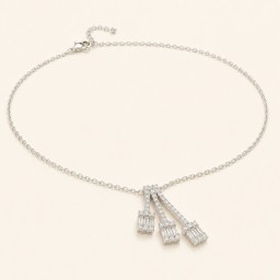 قلادة نسائيه من الفضة الايطاليه 925 Women’s Necklace in Italian Sterling Silver.