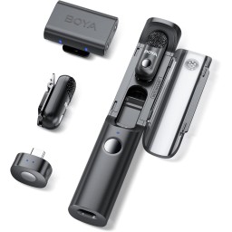 ميكروفون لاسلكي بويا ماجيك 03 قابل للتحويل ومدعوم بالذكاء الاصطناعي BOYA Magic-03 AI-Powered Transformable Wireless Microphone