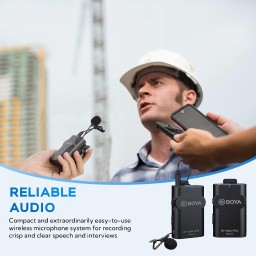 ميكروفون لاسلكي بويا BY-WM4 PRO-K1 BOYA BY-WM4 PRO-K1 Wireless Lavalier Microphone