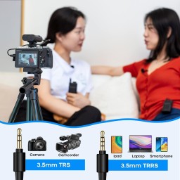 ميكروفون لاسلكي بويا BY-WM4-K2 بمرسلين BOYA BY-WM4-K2 Dual Wireless Lavalier Microphone