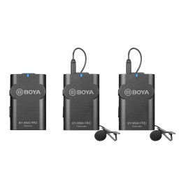 ميكروفون لاسلكي بويا BY-WM4-K2 بمرسلين BOYA BY-WM4-K2 Dual Wireless Lavalier Microphone