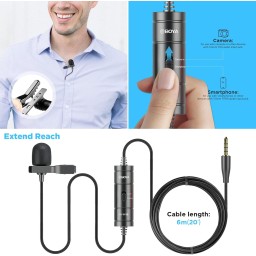 ميكروفون لافاليير سلكي بويا BY-M1S BOYA BY-M1S Universal Lavalier Microphone