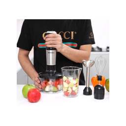 خلاط يدوي 4 في 1 كريبتون بسرعتين وتحكم نبضي KRYPTON 4-in-1 Hand Blender 2-Speed with Pulse Control