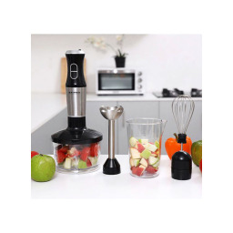 خلاط يدوي 4 في 1 كريبتون بسرعتين وتحكم نبضي KRYPTON 4-in-1 Hand Blender 2-Speed with Pulse Control