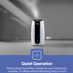 جهاز ترطيب هواء بالموجات فوق الصوتية سعة 2.6 لتر Geepas Ultrasonic Humidifier 2.6L 25W