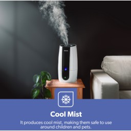 جهاز ترطيب هواء بالموجات فوق الصوتية سعة 2.6 لتر Geepas Ultrasonic Humidifier 2.6L 25W