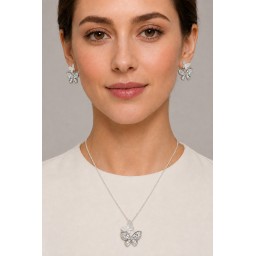هاف ست نسائي من الفضة الايطاليه Women’s Italian 925 Sterling Silver Half Set