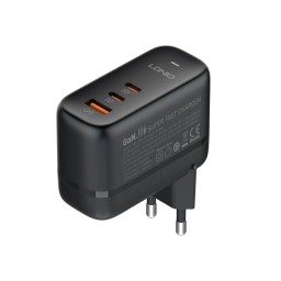 شاحن LDNIO Q366 بتقنية GaN بقدرة 65 واط – 3 منافذ وشحن فائق السرعة LDNIO Q366 65W GaN Super Fast Charger