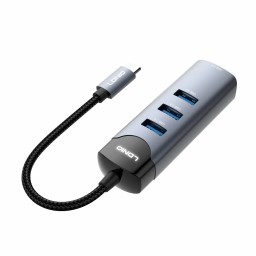 موزع LDNIO DS-134C USB-C ‏4 في 1 مع 4 منافذ USB 3.0 بسرعة 5Gbps LDNIO DS-134C USB-C to 4× USB 3.0 Hub Adapter – 5Gbps