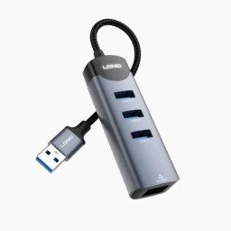 موزع LDNIO DS-144U USB-A ‏4 في 1 مع 4 منافذ USB LDNIO DS-144U 4-in-1 USB Hub Adapter