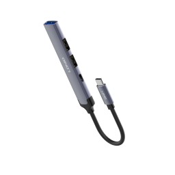 موزع LDNIO DS-34U USB-C ‏4 في 1 مع منفذ USB 3.0 و3 منافذ USB 2.0 LDNIO DS-34U 4-in-1 USB-C Docking Station – 1× USB 3.0 + 3× USB 2.0