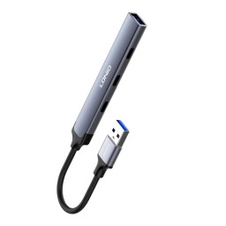 موزع LDNIO DS-74U متعدد المنافذ مع USB 3.0 وUSB-C لنقل البيانات بسرعة عالية LDNIO DS-74U Multiport USB Hub – USB 3.0 & USB-C, 5Gbps