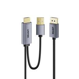 كابل UNITEK نشط من HDMI إلى DisplayPort بدقة 4K@60Hz – طول 1.8 متر UNITEK HDMI to DisplayPort 4K Cable 1.8M – V1714AGY01UNITEK HDMI to DisplayPort 4K Cable 1.8M – V1714AGY01