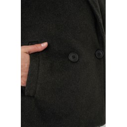 جاكيت نسائي قصير من الكاشيه 0725 - أنثراسيت Women's Short Cachet Jacket 0725 - Anthracite