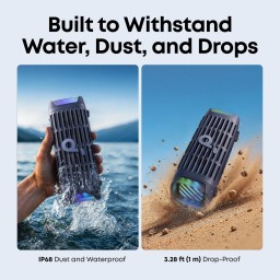 Soundcore Boom 3i | مكبر صوت محمول ومتين للاستخدام في الهواء الطلق، أزرق soundcore Boom 3i | Portable Rugged Outdoor Speaker Blue