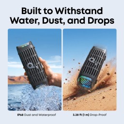 Soundcore Boom 3i | مكبر صوت محمول ومتين للاستخدام في الهواء الطلق، أسود Anker Soundcore Motion Boom Outdoor Portable Bluetooth Speaker - Black