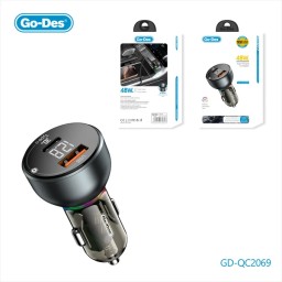 شاحن موبايل ٢ في ١ - ٤٨ واط Car Charger 2 in 1 48W