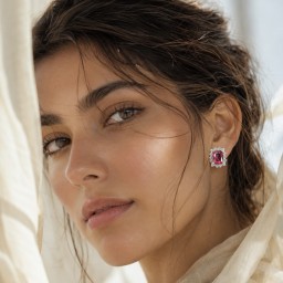 أقراط روبي Ruby Earrings