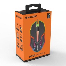 ماوس ألعاب سلكي JERTECH M200 Warwick بإضاءة RGB – أسود JERTECH M200 Warwick Professional RGB Gaming Mouse – Black