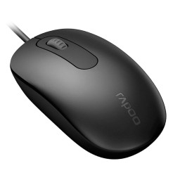 ماوس سلكي Rapoo N200 بدقة 1600 DPI – أسود Rapoo N200 Wired Optical Mouse – 1600 DPI – Black