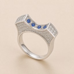 خاتم نسائي من الفضة الايطاليه Women’s Italian 925 Sterling Silver Ring