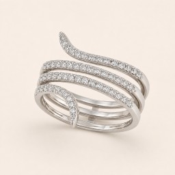 خاتم نسائي من الفضة الايطاليه925 Women’s Italian 925 Sterling Silver Ring