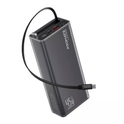 بنك طاقة بروميت بسعة 20000 مللي أمبير مع شحن سريع USB-C PD بقوة 45 واط، Promate 20000mAh Power Bank with 45W USB-C PD Fast Charging,