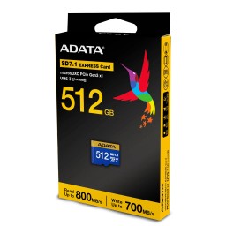 بطاقة ذاكرة ADATA Premier Extreme SD Express microSDXC سعة 512GB – معيار SD 7.1 ADATA Premier Extreme SD Express microSDXC Memory Card – 512GB – SD 7.1