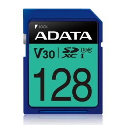 بطاقة ذاكرة ADATA Premier Pro SDXC سعة 128GB – UHS-I ADATA Premier Pro SDXC UHS-I Memory Card – 128GB