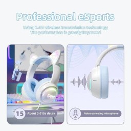 سماعة رأس أونيكوما B30 بتقنية البلوتوث (يونيكورن وردي) headphones