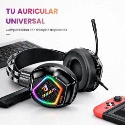 سماعة رأس سلكية Jertech HG02 Acuity USB RGB (أسود headphones