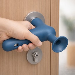 واقي مقبض الباب سيليكون قطعتين Silicone Door Handle Protector