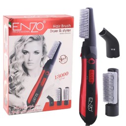 فرشاة تصفيف وتجفيف الشعر الاحترافية إنزو EN-503A 3 في 1 ENZO Professional Hair Brush Dryer & Styler EN-503A 3 in 1