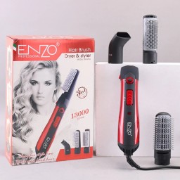 فرشاة تصفيف وتجفيف الشعر الاحترافية إنزو EN-503A 3 في 1 ENZO Professional Hair Brush Dryer & Styler EN-503A 3 in 1