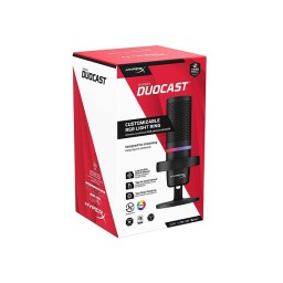 مايكروفون HyperX DuoCast USB مكثّف بإضاءة RGB HyperX DuoCast RGB USB Condenser Microphone