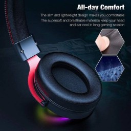 سماعة رأس أونيكوما X10 [USB+3.5mm] (أسود) headphones