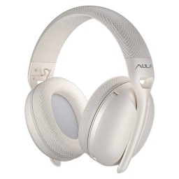 سماعة رأس لاسلكية Aula S6 [بلوتوث] (بيضاء) headphones
