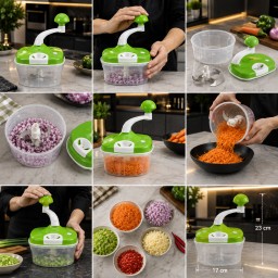 قطّاعة خضار يدوية متعددة Manual Vegetable Chopper