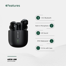 سماعات أذن لاسلكية أتلانتا بلوتوث 5.4 مع صوت عالي الدقة وتصنيف مقاومة الماء IPX4 Atlanta True Wireless Earbuds, Bluetooth 5.4, HiFi Sound, IPX4 Waterproof