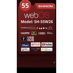 شاشة شينون 55 بوصة أندرويد سمارت 4K UHD موديل wbos SHINON 55 Inch Android Smart TV 4K UHD webos