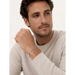 سوار رجالي من الفضة الايطاليه Men’s Bracelet in Italian 925 Sterling Silver.