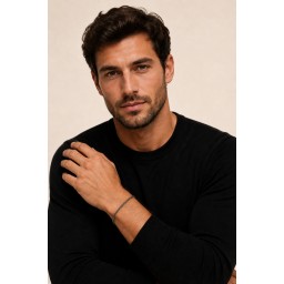 سوار رجالي من الفضة الايطاليه Men’s Bracelet in Italian 925 Sterling Silver.
