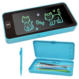 مقلمة مدرسية متعددة الوظائف مع لوحة رسم إلكترونية مضيئة وقلم Multifunctional School Pencil Case with Luminous Electronic Drawing Board & Pen