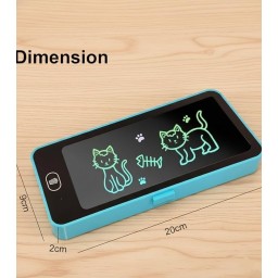 مقلمة مدرسية متعددة الوظائف مع لوحة رسم إلكترونية مضيئة وقلم Multifunctional School Pencil Case with Luminous Electronic Drawing Board & Pen