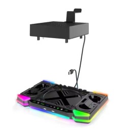 قاعدة تبريد وشحن متعددة الوظائف مع إضاءة RGB من iPega لجهاز إكس بوكس سيريس إكس iPega Multifunctional Vertical Cooling Stand for Xbox Series X (PG-XBX028S)
